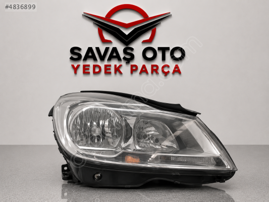 Mercedes W204 Ön Far El.mot. Krom Sağ 2010 Ve Üzeri / Taiwan